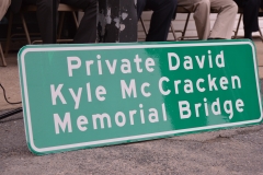 Pvt. David Kyle McCracken Bridge Dedication