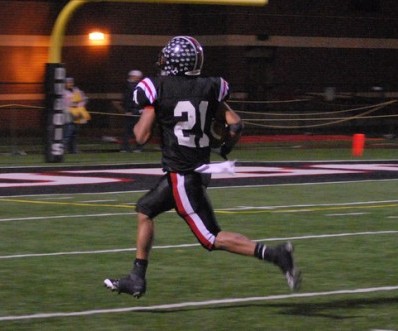 Derek Morgan had a big night on both sides of the ball (Photo courtesy clearfieldfootball.org)