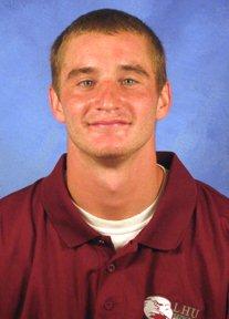 Curwensville grad Jesse Hoover scored two TDs against IUP (Photo courtesy LHU Athletics)