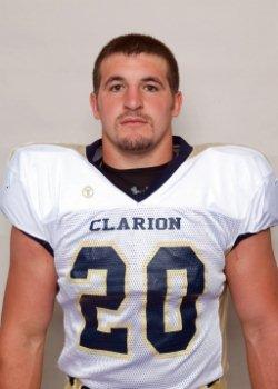 Nick Sipes led Clarion in tackles with 107 (Photo courtesy Clarion Athletics)