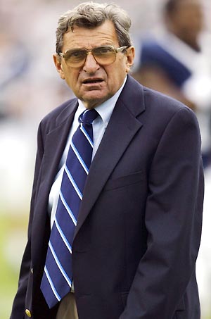 There are rumors circulating that the Outback Bowl may be JoePa's final game as head coach of the Nittany Lions.