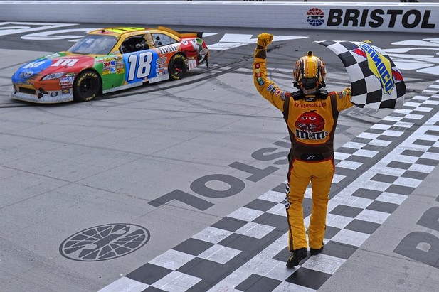 Another race at Bristol, another victory for Kyle Busch.  It was his fifth consecutive victory in NASCAR competition at the track.
