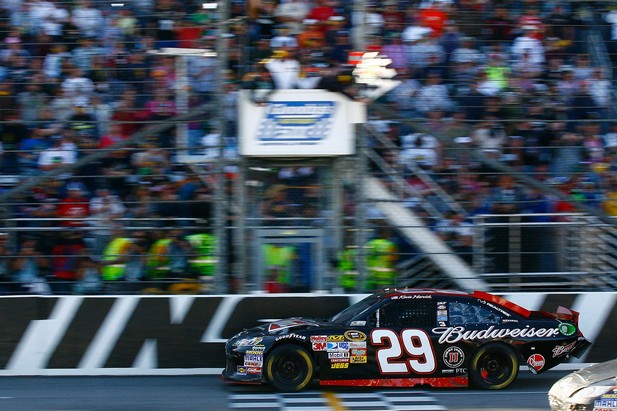Kevin Harvick became the season's first two-time winner by taking the victory at Martinsville.