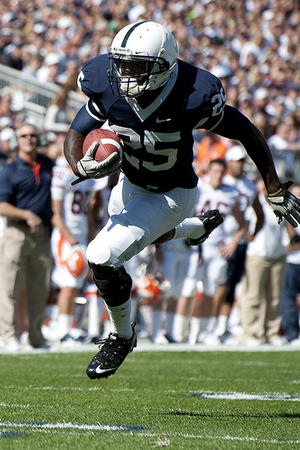 Running back Silas Redd will try to fill the shoes of PSU's all-time leading rusher Evan Royster.