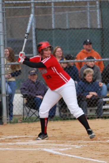 Suzie Colesar had two hits against BEA (Photo courtesy ladybisonsports.org)