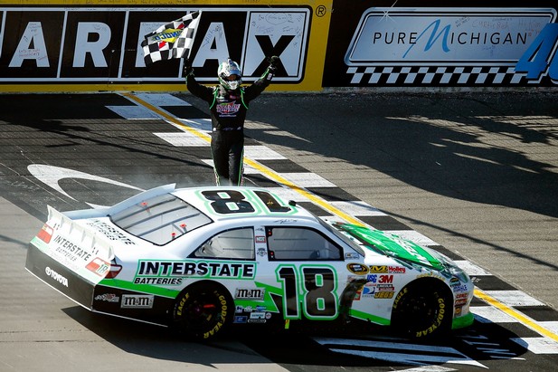 The "Big 3" may be located in Michigan, but it was a Toyota in victory lane at Michigan thanks to Kyle Busch.