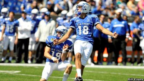 Mountain West Special Teams Player of the Week Parker Herrington of Clearfield (Photo courtesy Air Force Athletics)