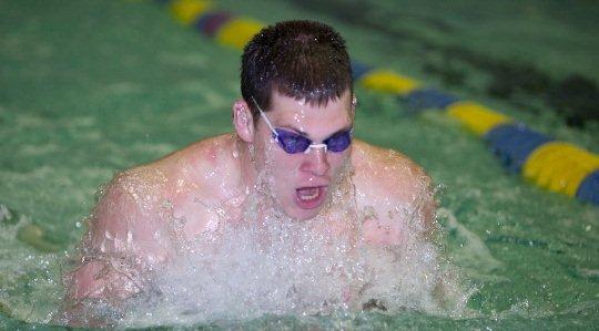 Swimmer Mark Krchnak was a doublewinner for Clarion (Photo courtesy Clarion Athletics)