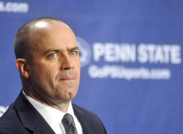 Penn State coach Bill O'Brien faces a daunting task following NCAA sanctions against the university.