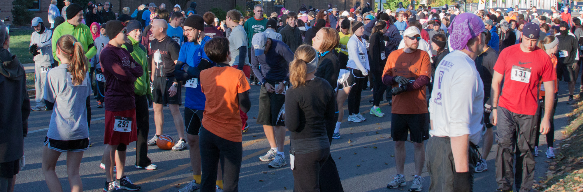 Participants gathered prior to the race.