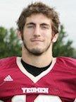 David Kalgren got his 6th INT and 1st TD reception in upset win (Photo courtesy Oberlin Athletics)