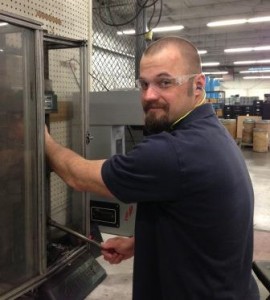 PAWS intern William Tett on the job in the GKN Sinter Metals DuBois shop. (Provided photo)