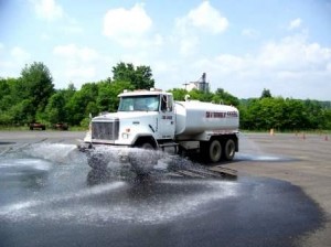 A photo of CCCTC's 4,000-gallon water tanker, similar to those used to haul fracking water, is shown.  This is one of several trucks used in the ShaleNet training. (Provided photo)