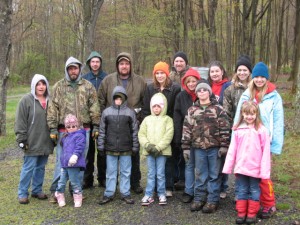 Volunteers participate in a cleanup event at the Curwensville Lake Recreation Area. (Provided photo)