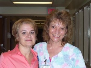 Pictured are Sharon Fisher, Chief Nursing Officer at Tyrone Hospital, and Rhonda Travis, RN Tyrone Hospital’s Spirit of Nursing Award recipient for 2013.  (Provided photo)