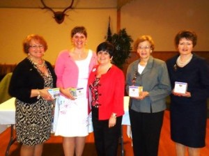 Pictured, from left to right, are Carol Lundgren, CAP-OM, president; Missy Billotte, vice president; Juanita Mort, CAP-OM, PA Division president; Peggy Rhone, CAP, secretary; and Shelly Luchinni, treasurer. (Provided photo)