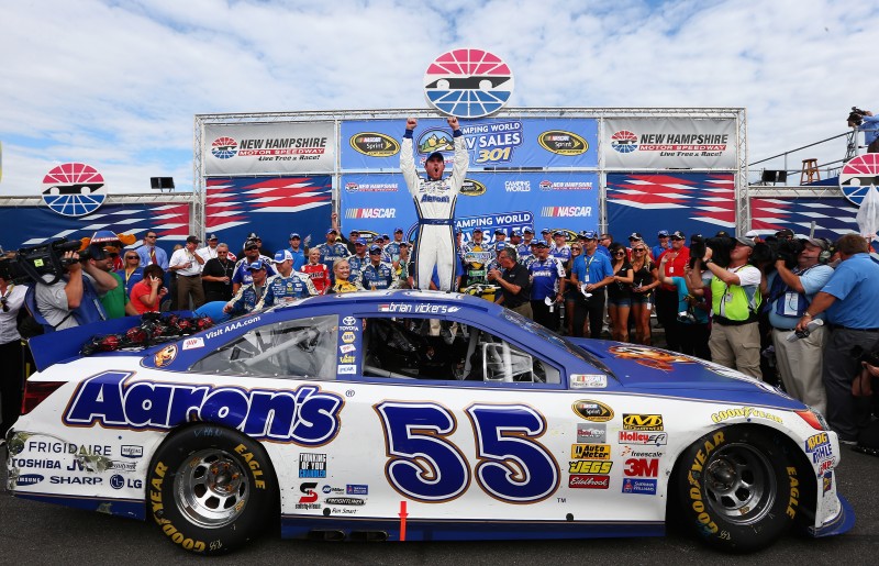 The true comeback is complete in NASCAR as Brian Vickers took the win in New Hampshire.