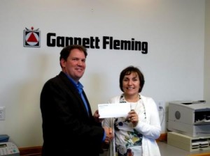 Pictured are Jeffrey Ream, G.F. regional manager in Clearfield and Jane French, HCT executive director. (Provided photo)