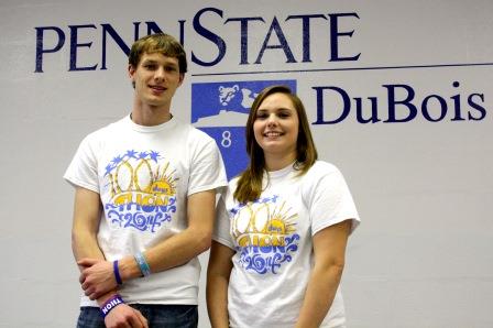 Pictured are 2014 Penn State DuBois THON Dancers Evan Aravich and Jessica Metzger. (Provided photo)