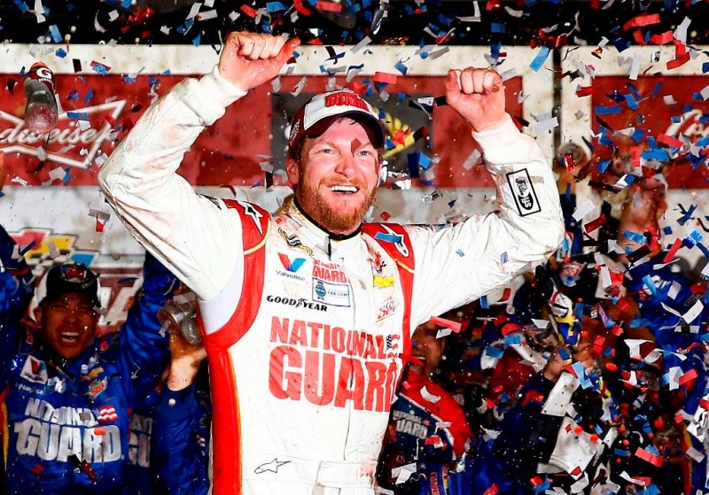 After an incredible opening NASCAR weekend, not even a rain delay could dampen the excitement this man brought with his victory.