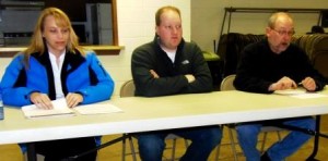 Pictured are Brenda Morgan, fair marketing/promotions director; David Franson II, fair board president; and Greg Hallstrom, fair manager. (Photo by Jessica Shirey) 