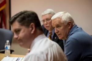 Gov. Tom Corbett tonight met with officials from PEMA and other state agencies to discuss the latest information on the winter storm forecasted to move through Pennsylvania. (Provided photo)