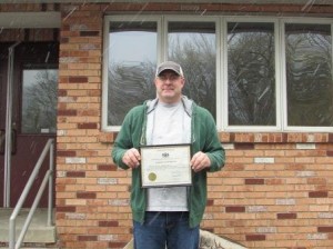 Pictured is Forester Tom Asp with his 10 years of service award. (Provided photo)