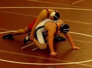 Bison senior Jake Verchick won four overtime bouts to qualify for Hershey (Photo by Jessica Shirey)