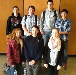 Shown are members of the DAHS Science Team that competed at the American Chemical Society (ACS) Regional Chemistry Olympiad held in State College on March 21. In the front row, from left, are Kayla Brennan, Emily Krise and Melanie Umbaugh. In the back row, from left, are Josh Hnat, Noah Orner, Gabe French and Neil Rajan. (Provided photo)