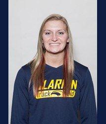 Freshman Jessica Shome was part of a school record 4x100 realy (Photo courtesy Clarion Athletics)