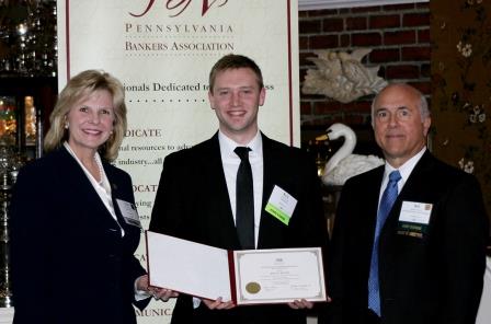 Pictured are Patricia A. Husic, PBA chair; Kyle Kunes, PBA honor student; and William E. Wood, PBA Group 6 Chair. (Provided photo)
