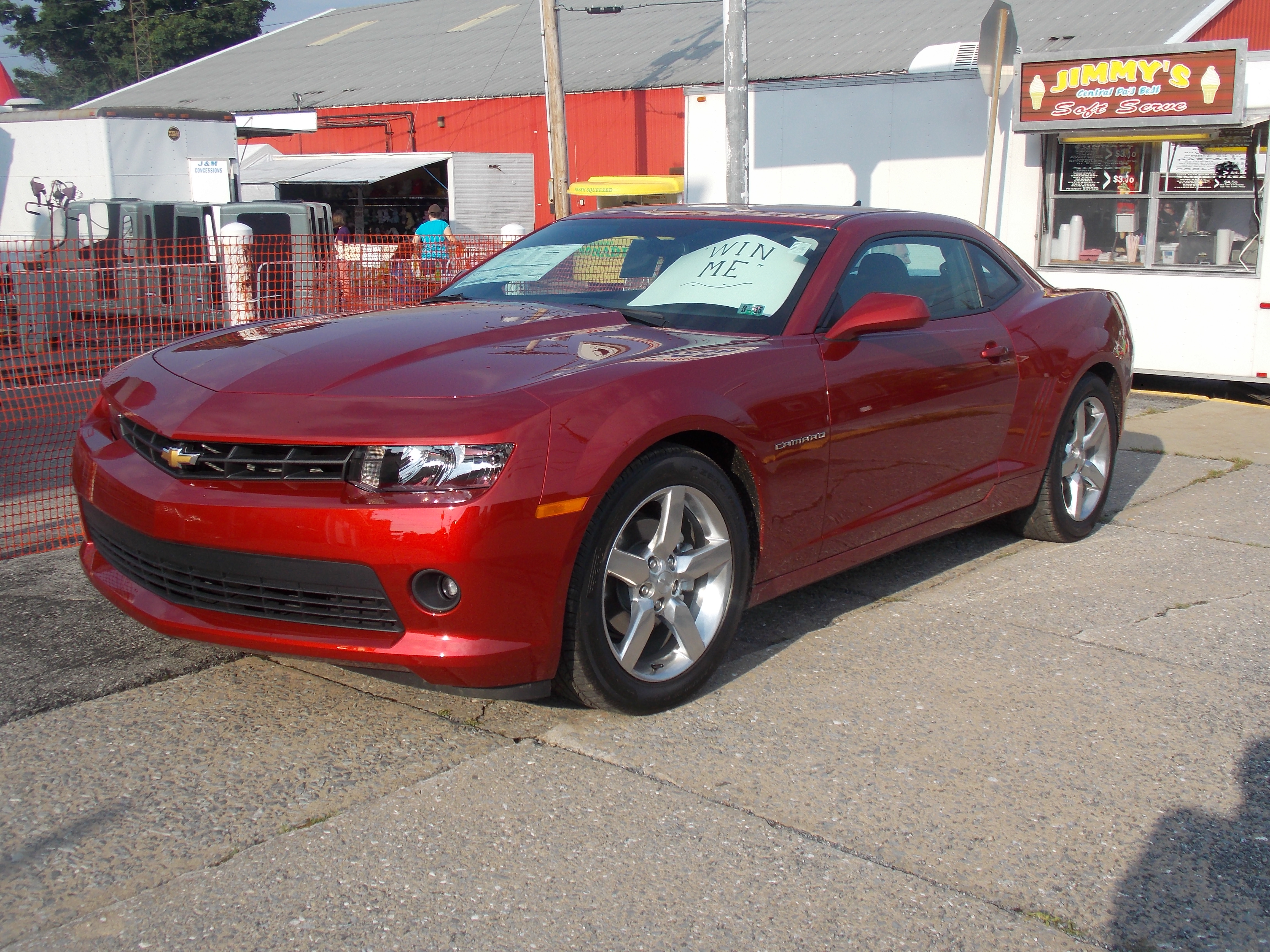 Pictured here is the Chevrolet Camaro that Blaize Alexander will give away during Heritage Days next weekend in Philipsburg. (Photo by Dustin Parks)