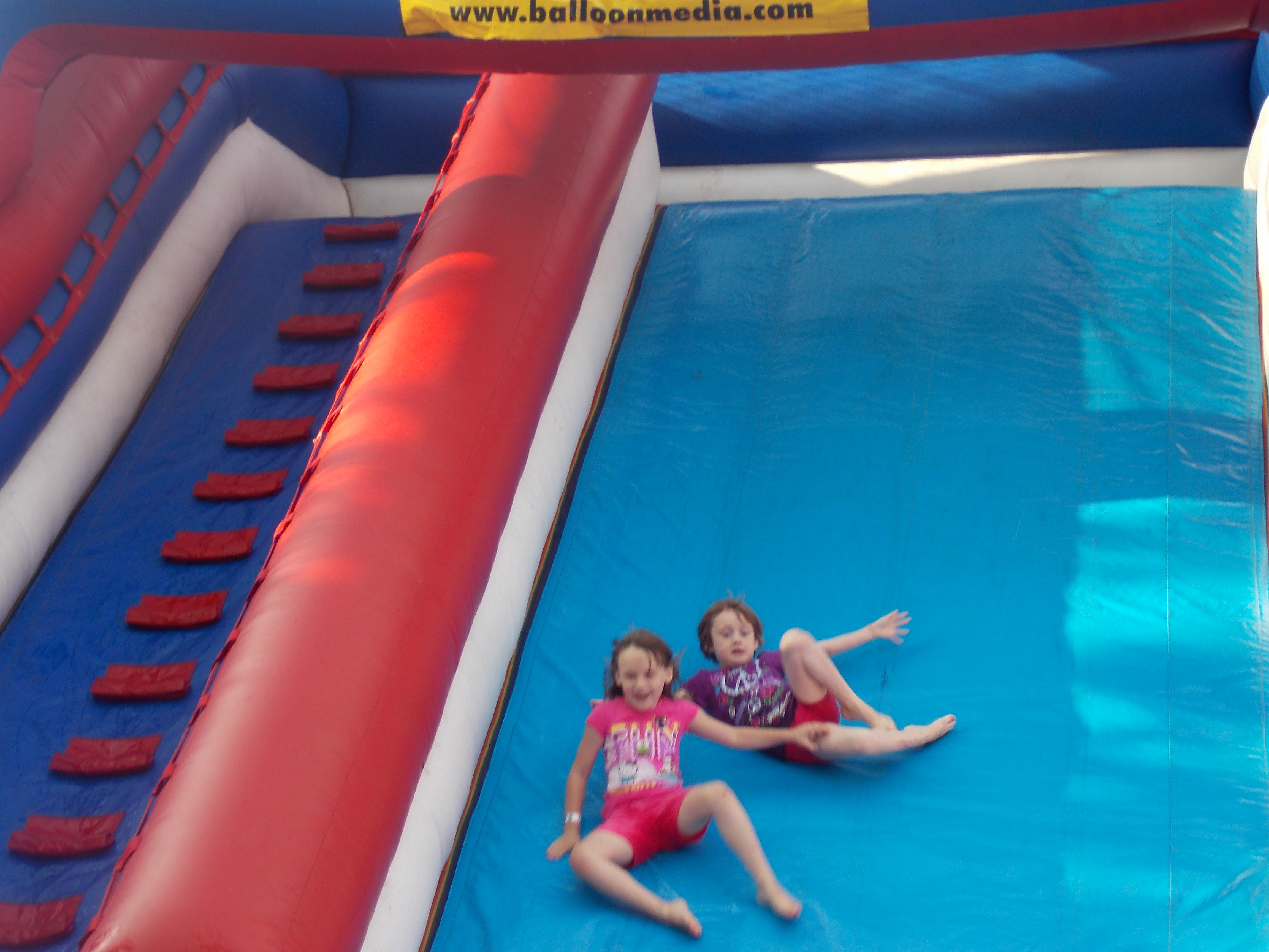 Children enjoyed the inflatable slide at the 92nd annual Osceola Mills Carnival.  (Photo by Dustin Parks)