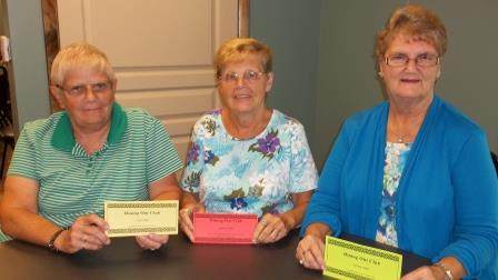 Clearfield Center for Active Living volunteers Nadine Bressler, Linda McPherson and Sally Ransel are ready for the fall Dining Out Club, which begins this month. (Provided photo)