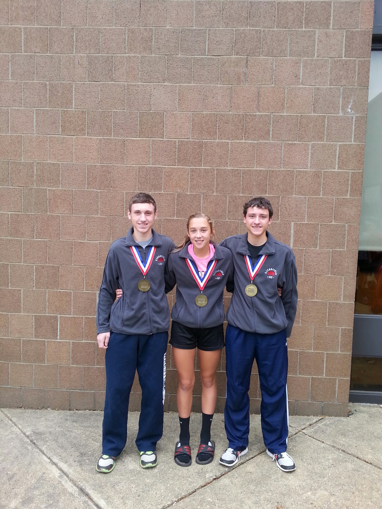 Clearfield Cross Country state qualifiers - Josiah McClarren, Paige Mikesell, Alex Coval