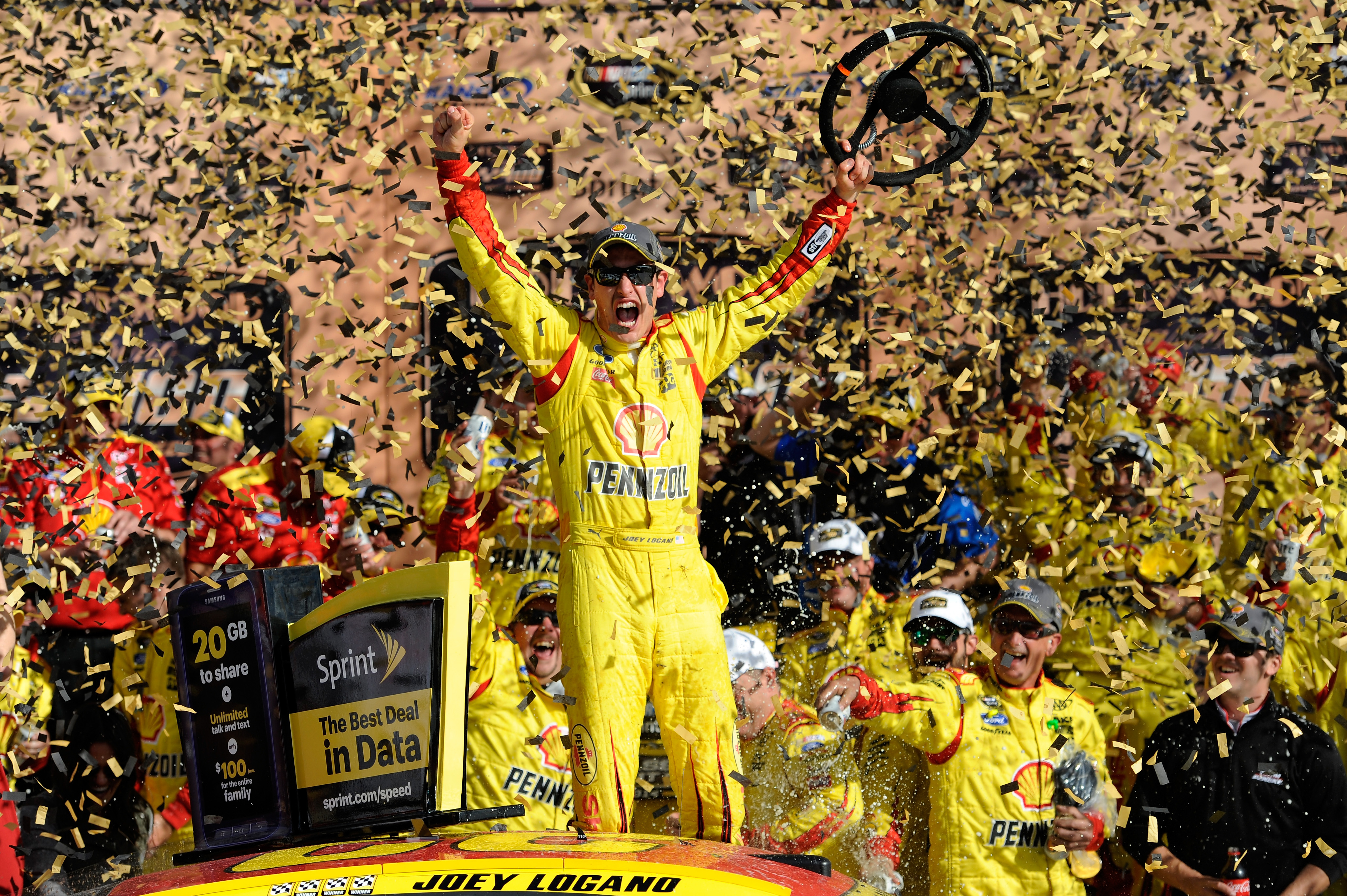 The first contender that won't be eliminated in this round of the Chase is Joey Logano.