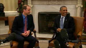 Prince William meets with President Obama at the White House on Monday, December 8, 2014.