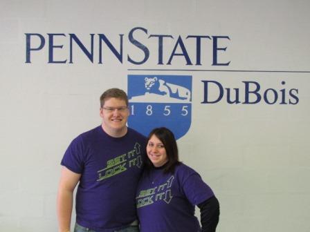 Shown are the 2015 Penn State DuBois THON Dancers, Greg Myers and Darcie Grenier. (Provided photo)