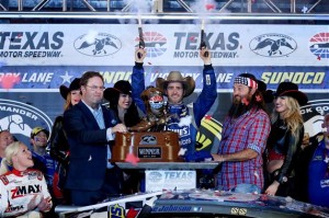 For the fifth time in his career, Jimmie Johnson fired the pistols in victory lane at Texas.