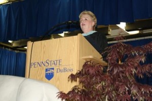 Educational Consultant Lois Richards offered advice on life and learning during her address at spring commencement ceremonies at Penn State DuBois on Saturday.  (Provided photo)