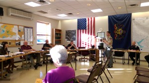 Local Eagle Scout William Boyle updated DuBois City Council on his project and invited members to bridge dedications on June 8. (Photo by Steven McDole)