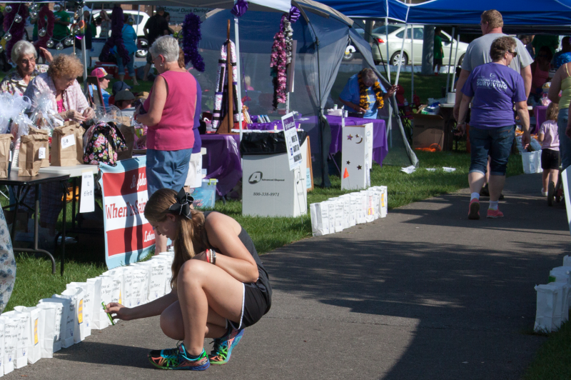 The city park in DuBois was busy with  Relay for Life on Saturday.