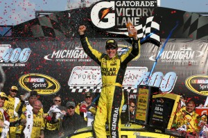 Matt Kenseth took the win at Michigan, the second race this year using a new high-drag aerodynamic rules package.