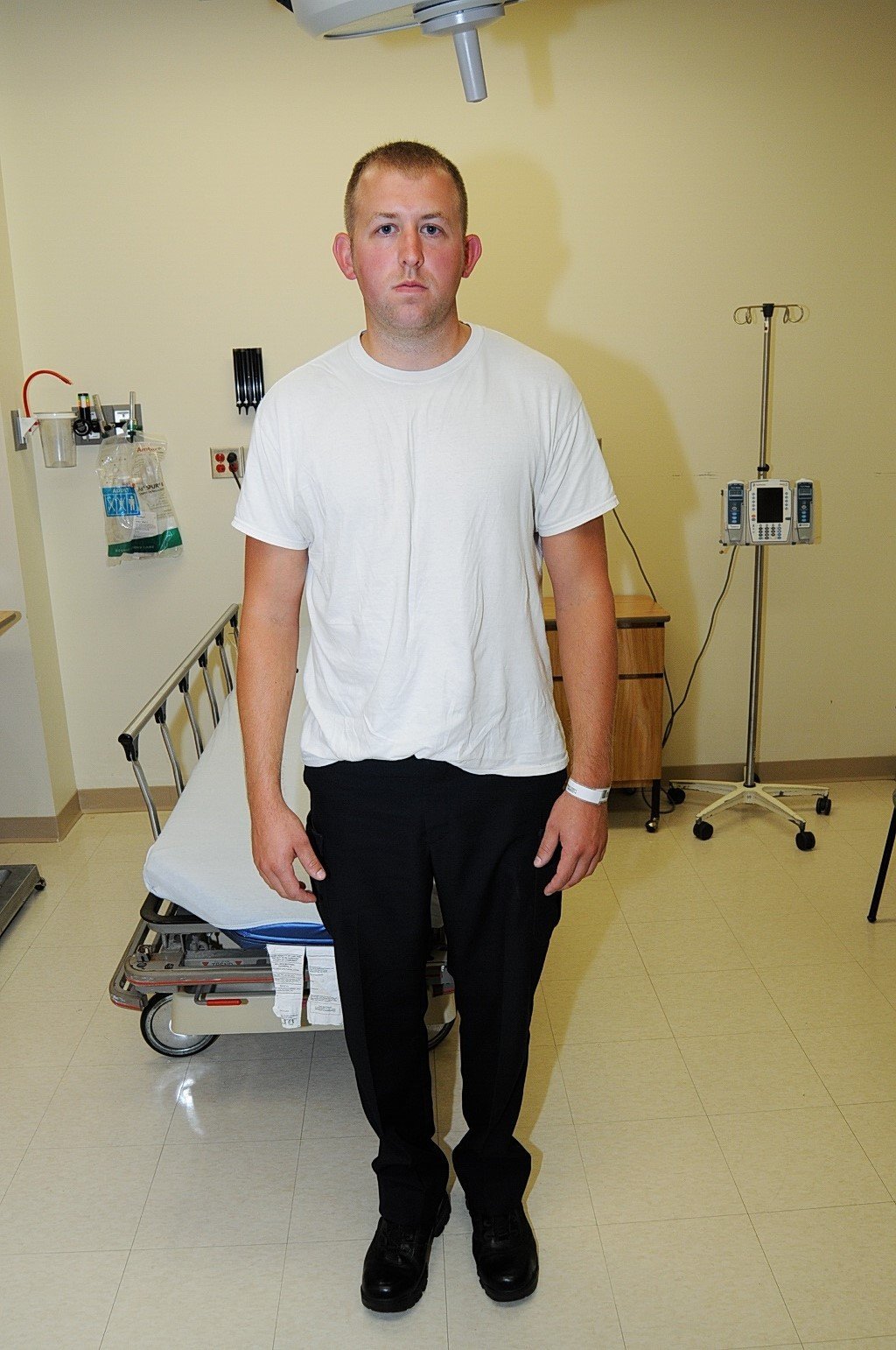 A photograph of Ferguson, Missouri police officer Darren Wilson as submitted as evidence to the St. Louis County Grand Jury.