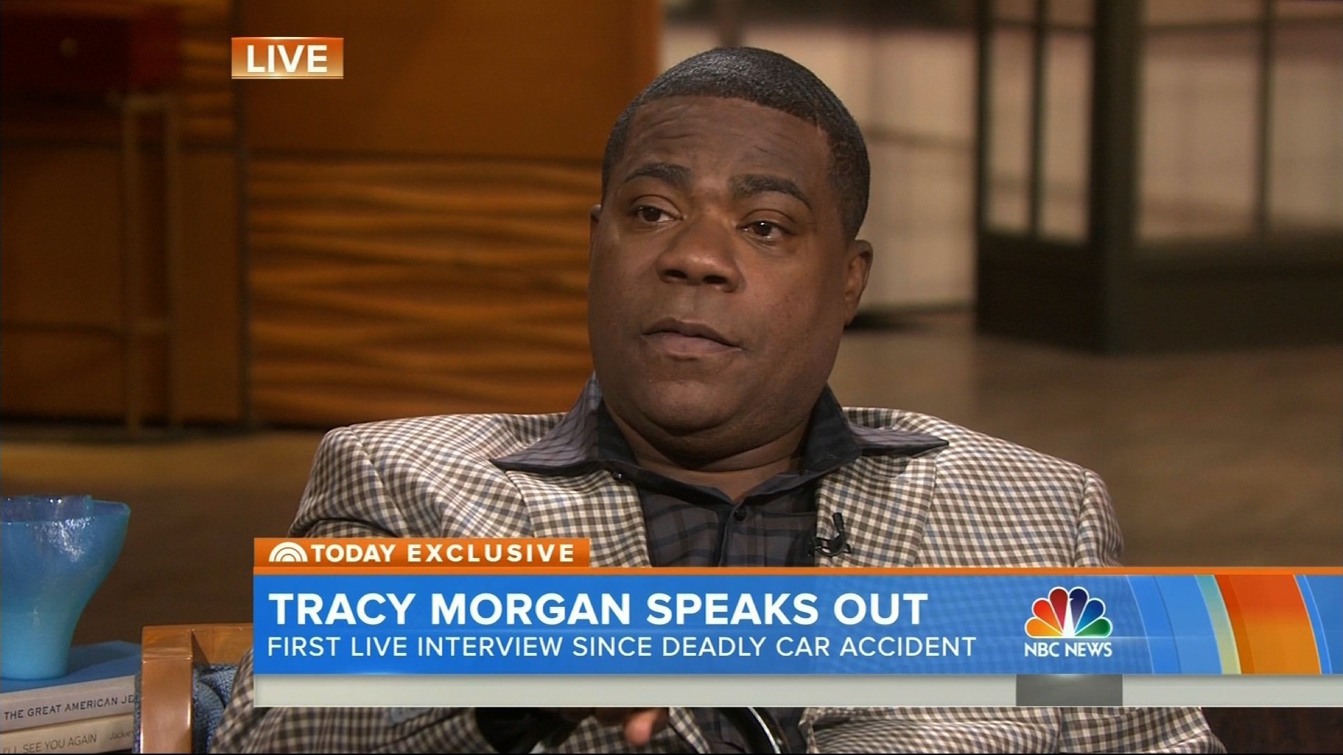 Tracy Morgan thanked Walmart, the company's whose truck hit his car a year ago seriously injuring him and killing a friend, saying that the company "stepped up to the plate in a tremendous way." In an emotional interview on NBC's Today Show Monday, June 1, 2015, in which he broke down in tears several times, Morgan said he was grateful that Walmart had taken full responsibility for the accident and had also settled with the family of his friend who was killed, James McNair.