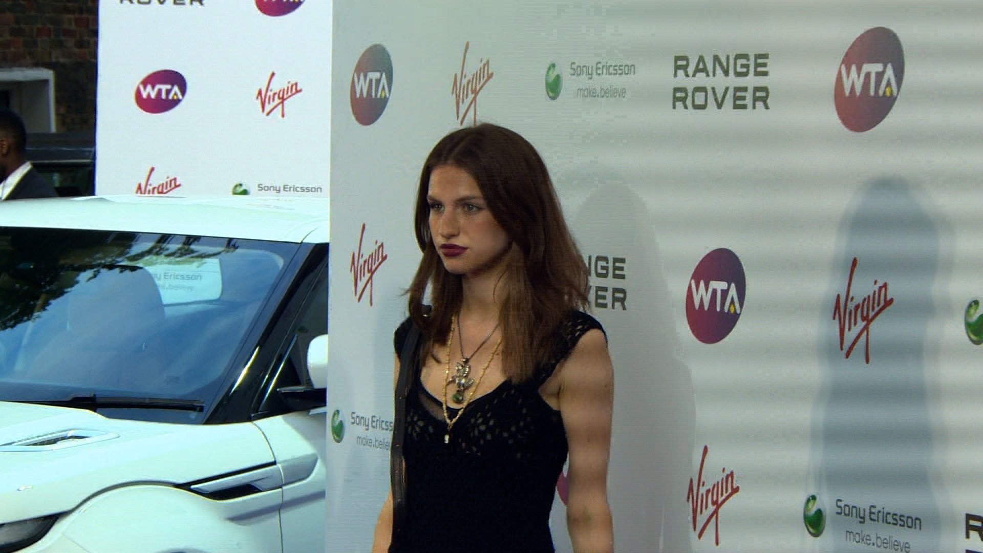 Tali Lennox, daughter of Annie Lennox, arrives at the red carpet event for a pre-Wimbledon party.
