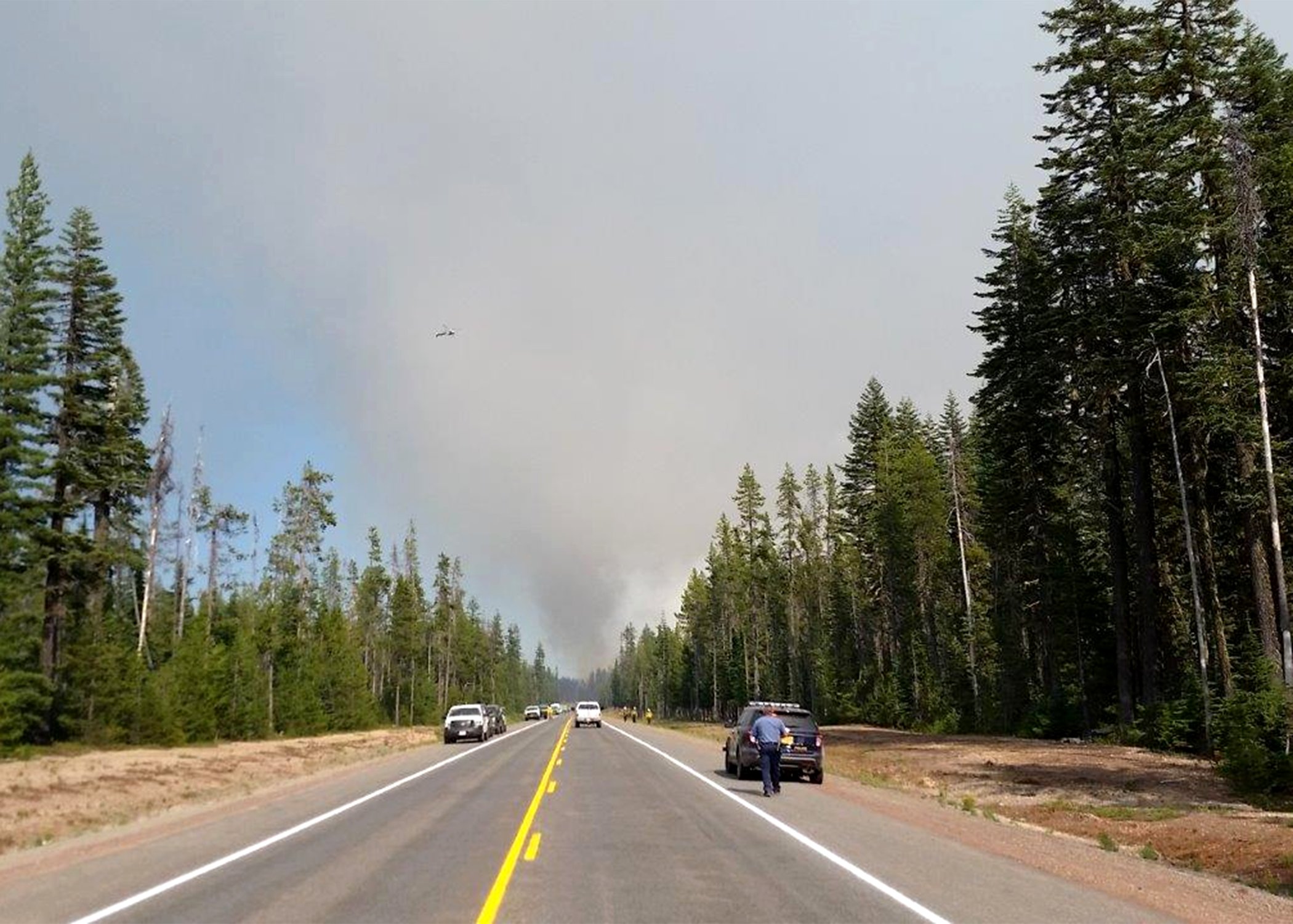 More than two dozen wildfires were burning in Oregon and Washington Monday, with thousands of firefighters working to get the flames under control.