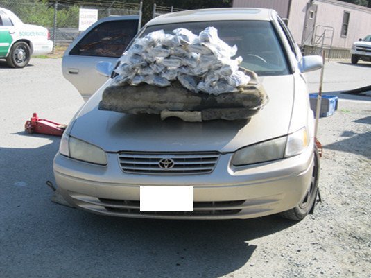 Two men tried to hide methamphetamine worth more than $1 million in the gas tanks of two vehicles, but were thwarted by drug-sniffing dogs over the weekend, the U.S. Border Patrol said Monday, August 25, 2015.