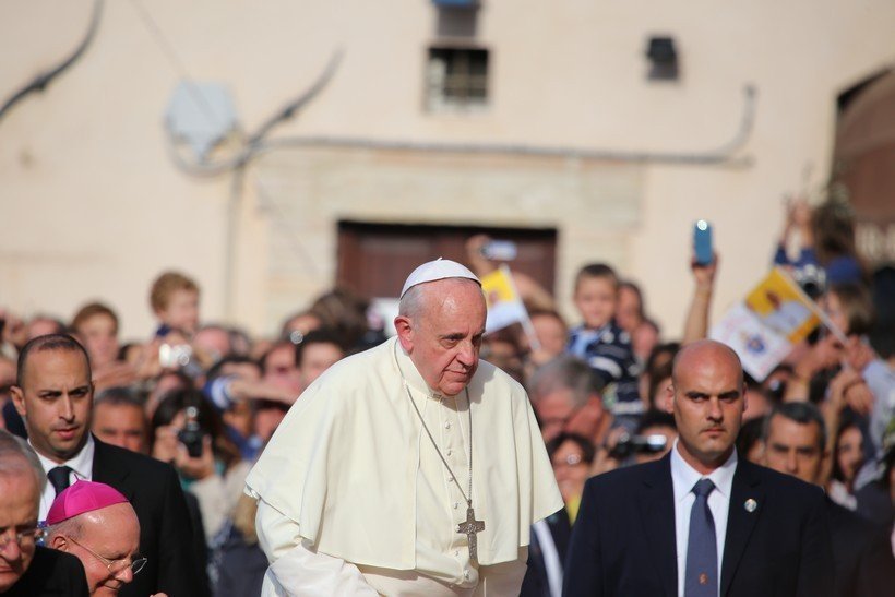 Pope Francis in Cologno al Serio, Italy, October 4, 2013.