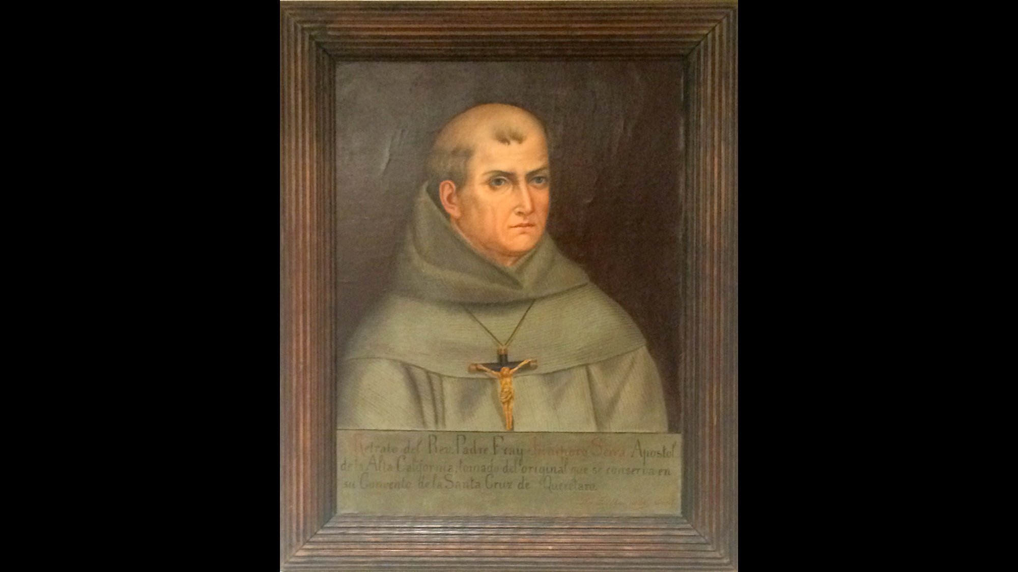 Few images exist of 18th-century Spanish missionary Junipero Serra, a founding figure of the American West. This portrait has become one of the standard representations of him and was done in the early 1900s by a Mexican priest, Father Jose Mosqueda, who said he copied it from a work that could have been an original portrait of Serra from the 1750s.

Credit: From Santa Barbara Mission Archive-Library